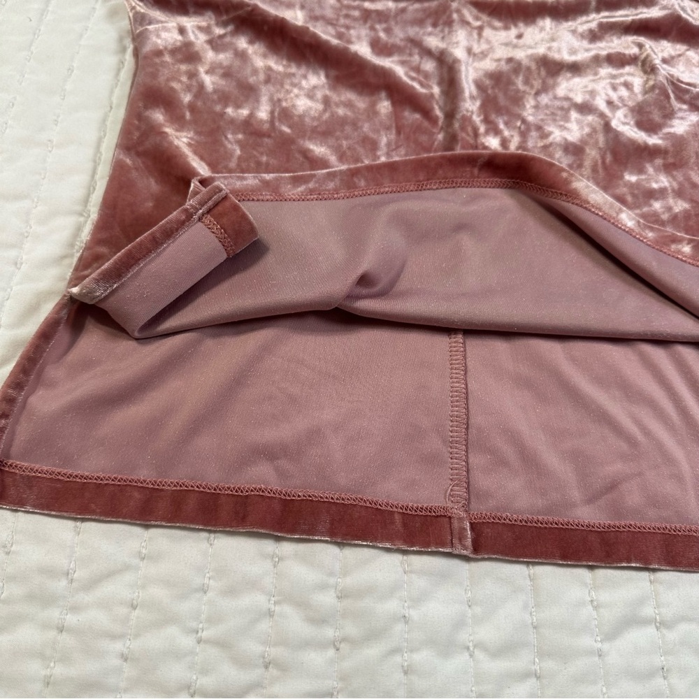 Candie's Pink Velvet Choker Tank top in Size S - Picture 7 of 14